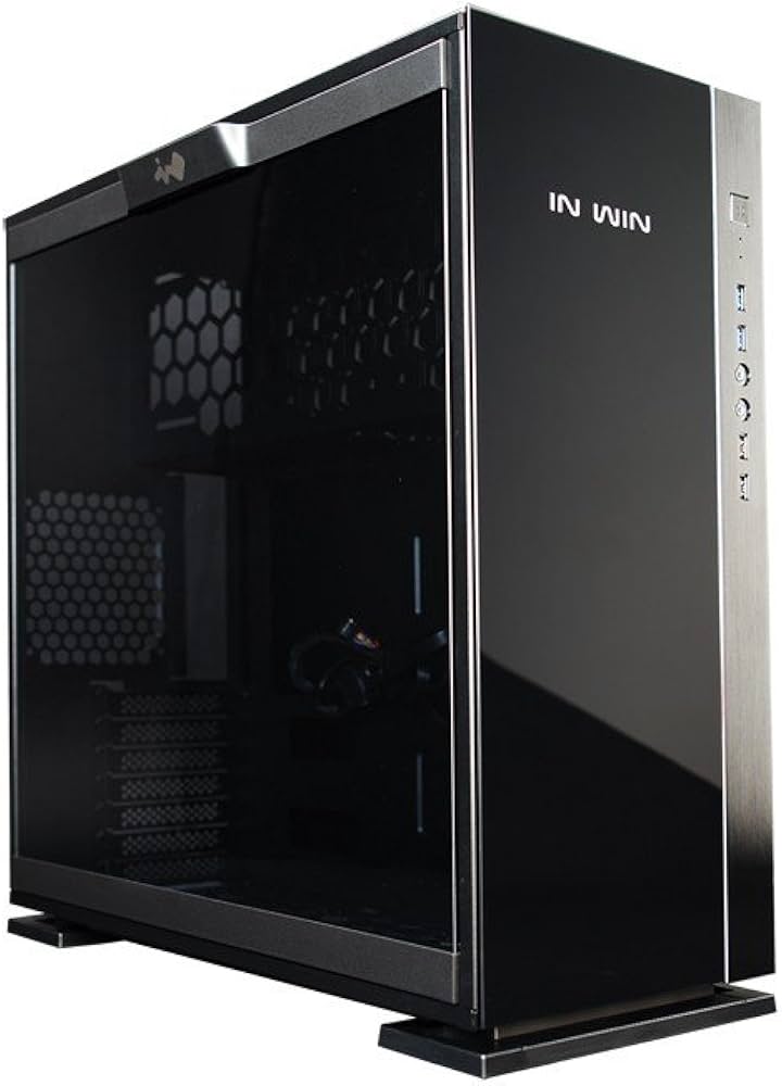 INWIN 305 TEMPERED GLASS BLACK ALUMINUM PC CASE