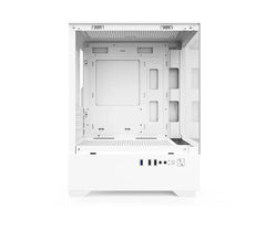 CVS 501 WHITE WITH TG SIDE AND FRONT WITH 3X DOSS GUST ARGB REMOTE FAN PC CASE
