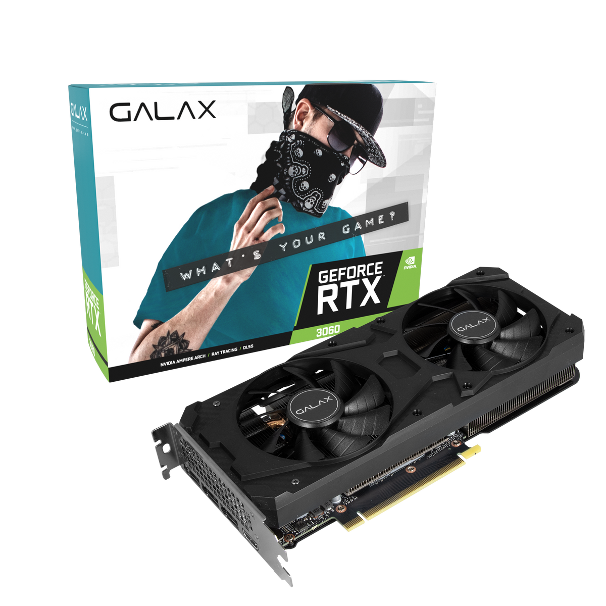 GALAX GEFORCE RTX 3060 1 CLICK OC PCIE 12GB GDDR6 GRAPHICS CARD