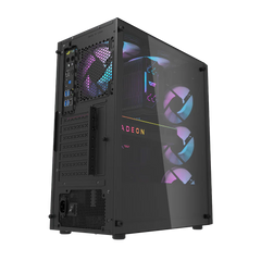 DARKFLASH DK351 W/ 4PCS ARGB FANS BLACK PC CASE