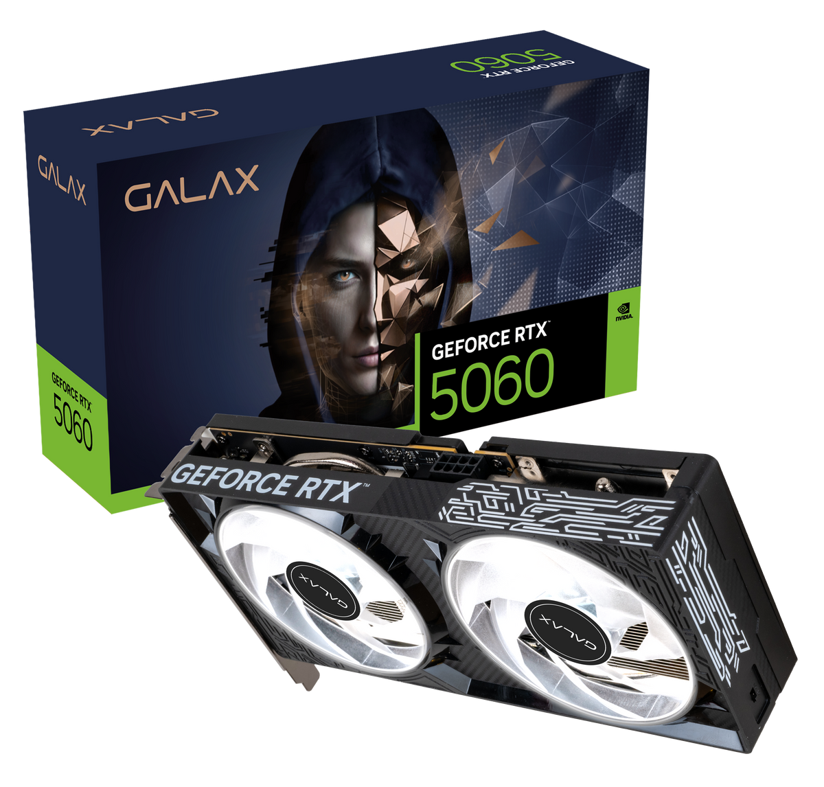 GALAX GEFORCE RTX 5060 1-CLICK OC V2 8GB GDDR7 GRAPHICS CARD