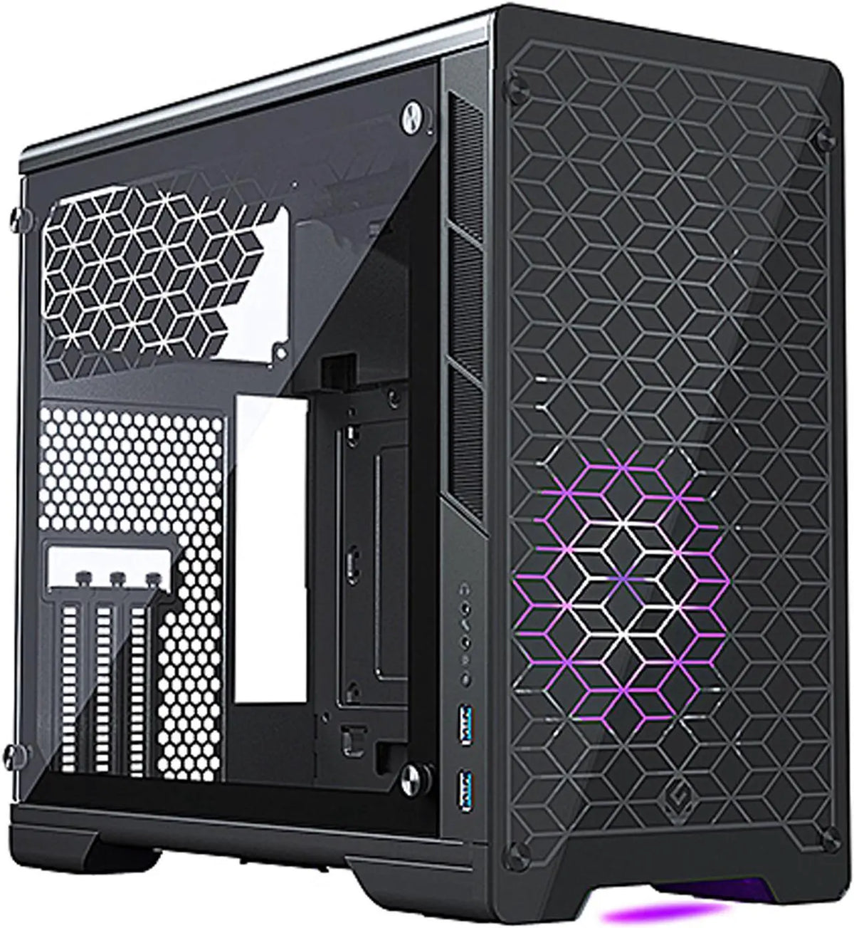 METALLIC GEAR NEO-G MINI V2 ITX TEMPERED GLASS BLACK MG-NE210G_BK02 PC CASE