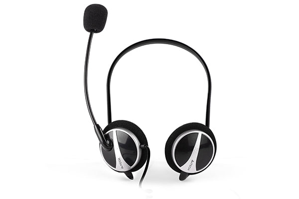A4TECH HS-5P SILVER+BLACK HEADSET