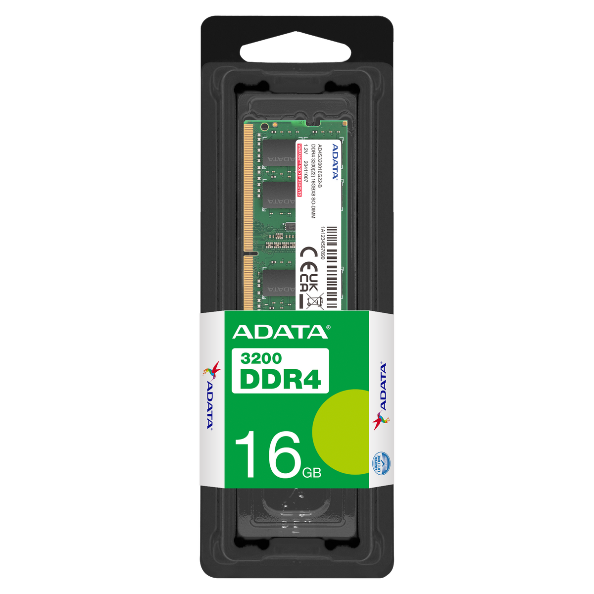 ADATA 16GB 3200HZ AD4S320016G22-SGN DDR4 SODIMM MEMORY