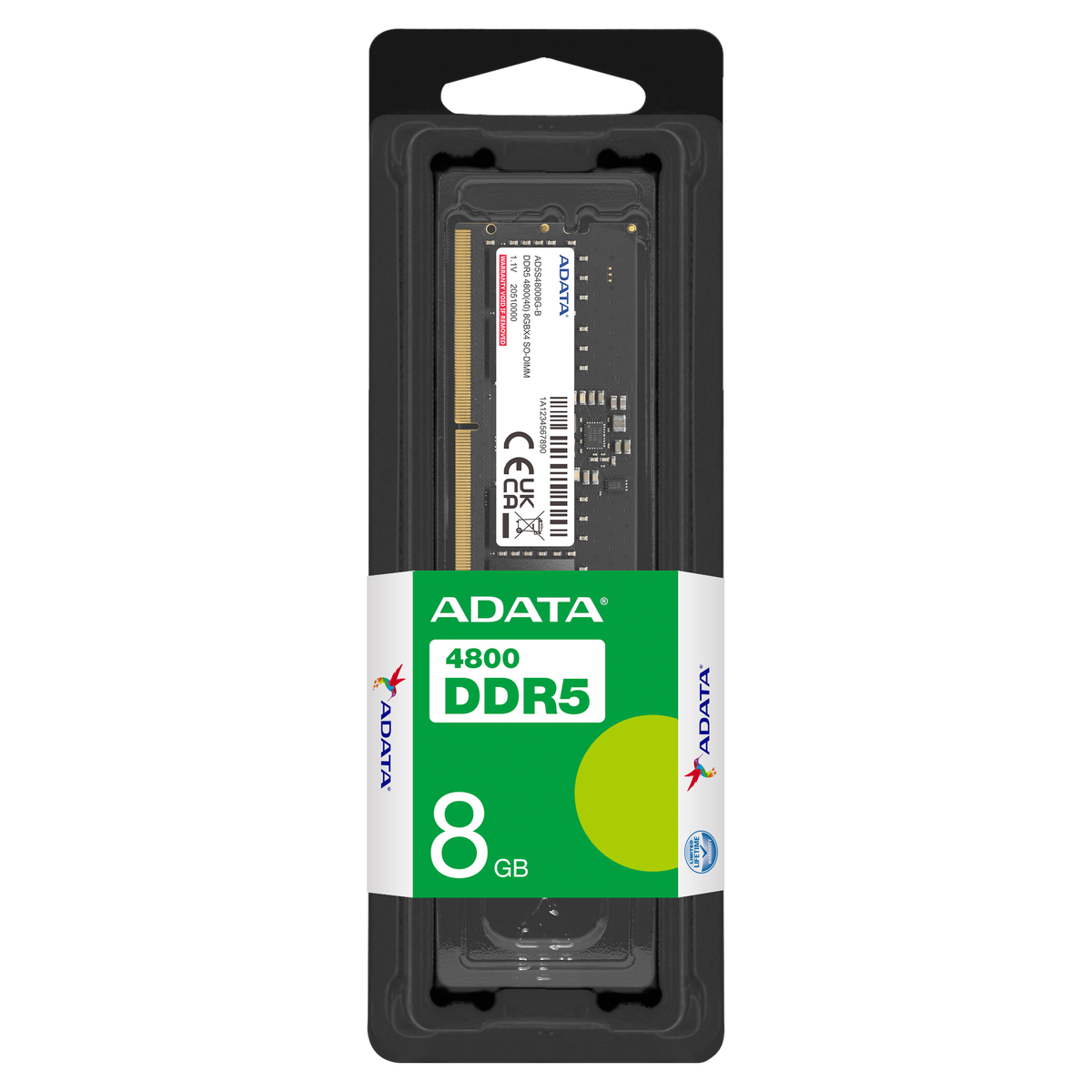 ADATA 8GB 4800 AD5S48008G-S DDR5 SODIMM MEMORY