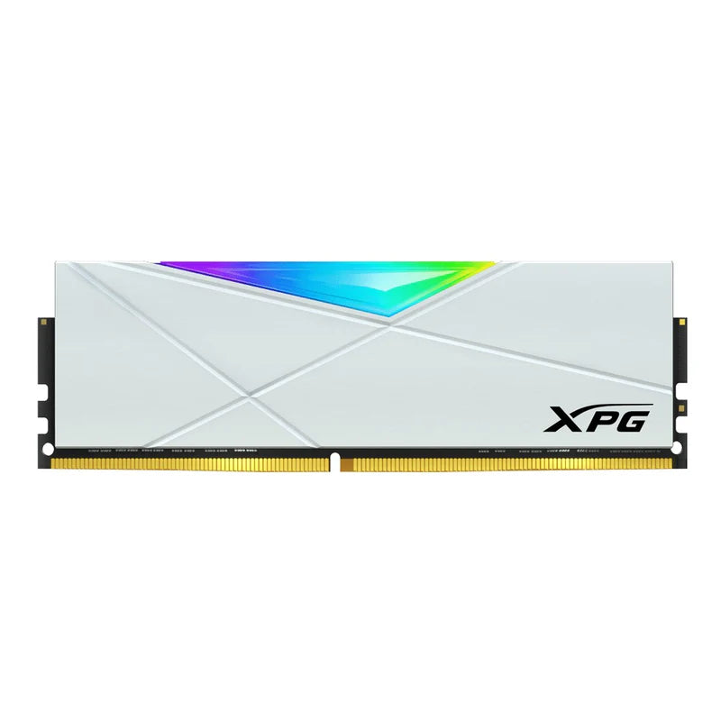 ADATA XPG 8GB PC3200 SPECTRIX D50 RGB WHITE AX4U32008G16A-SW50 DDR4 DIMM MEMORY