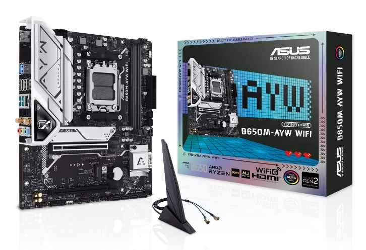 ASUS B650M-AYW WIFI (DDR5) AM5 AMD MOTHERBOARD