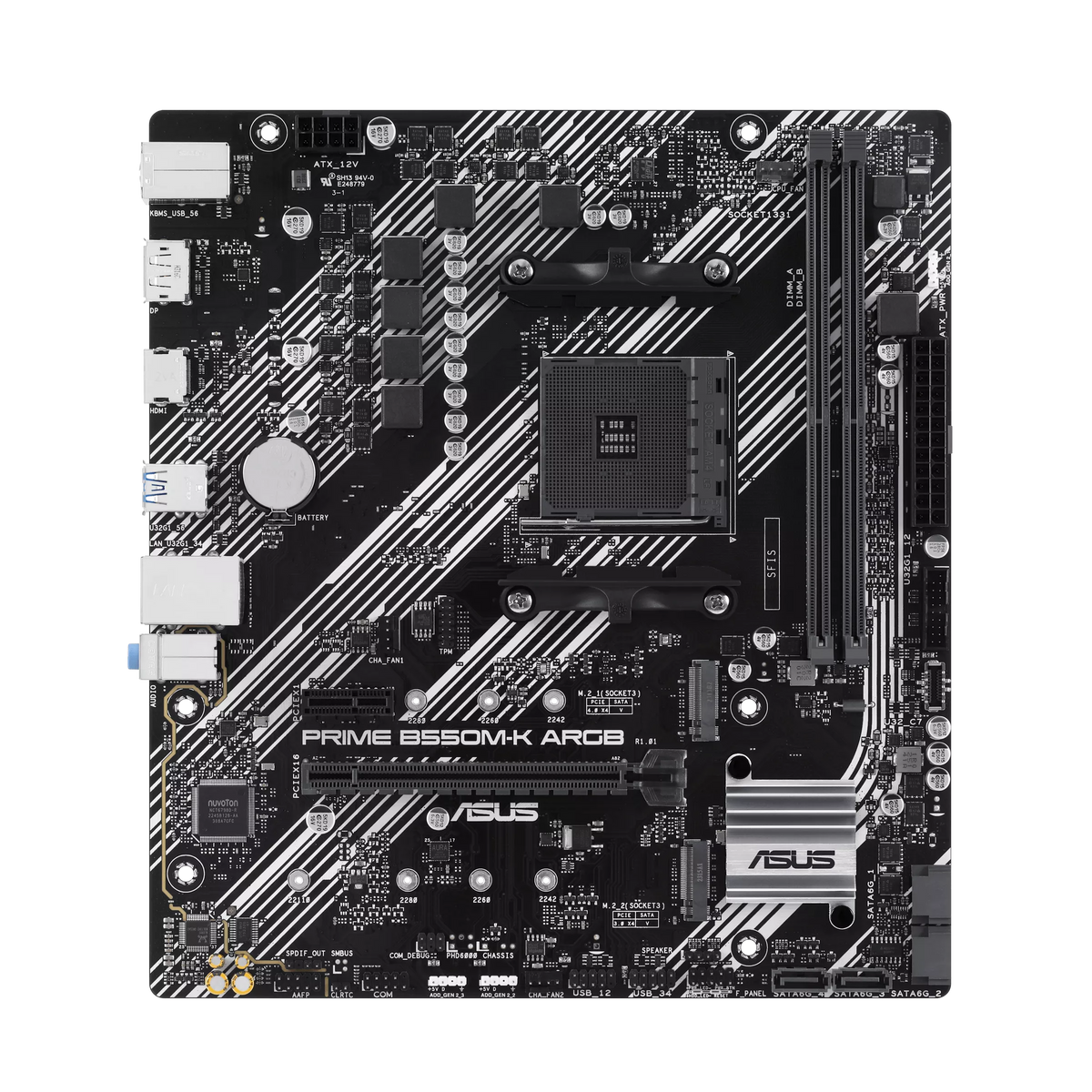 ASUS PRIME B550M-K ARGB AM4 AMD MOTHERBOARD