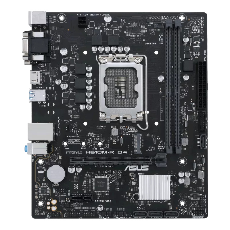 ASUS PRIME H610M-R D4 LGA 1700 INTEL MOTHERBOARD
