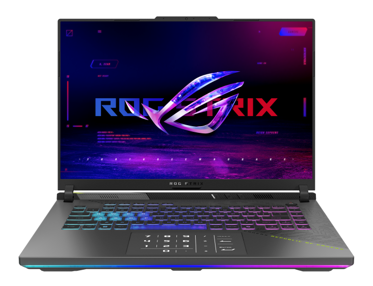 ASUS ROG G614PM-TS179WSM LAPTOP AMD RYZEN 9 8940HX 16GB DDR5 MEM 512GB SSD RTX 5060 8GB VRAM 16" 2.5K IPS 300HZ WIN11 HOME ECLIPSE GRAY OFFICE HOME 2024 WITH BAG