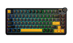 AULA AU75 MECHANICAL BLACK 3 IN 1 HOT-SWAPPABLE RGB GASKET GAMING KEYBOARD