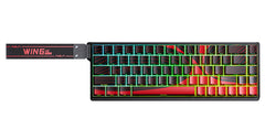 AULA WIN68 BLACK RED MAGENTIC SWITCH GAMING KEYBOARD