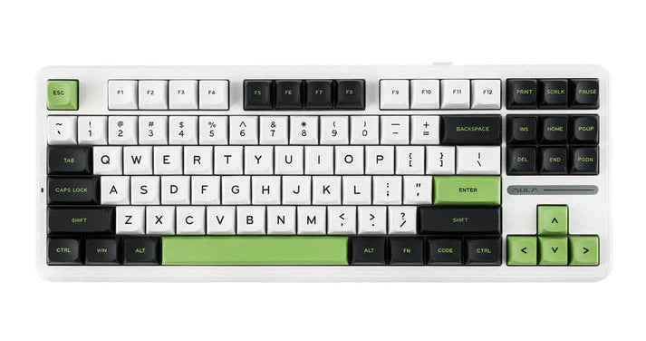 AULA F87 WIRELESS MECHANICAL RGB WHITE,BLACK,GREEN GAMING KEYBOARD