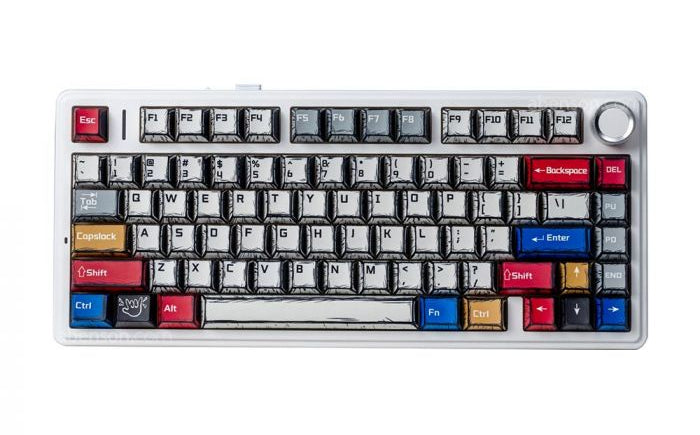 AULA F75 WIRELESS MECHANICAL COMICS-REAPER SWITCH GAMING KEYBOARD