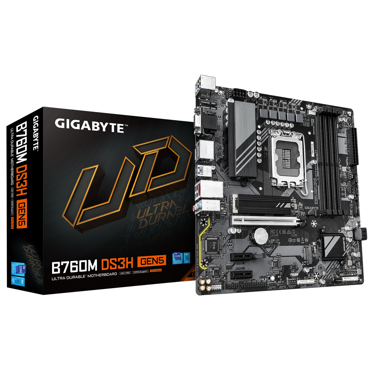 GIGABYTE B760M DS3H GEN5 (DDR5) LGA 1700 INTEL MOTHERBOARD
