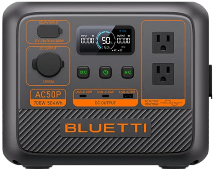BLUETTI AC50P 700W PORTABLE POWER STATION