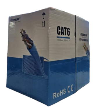 COMLINK 23AWG 100M BLUE CAT6 UTP CABLE