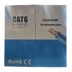 COMLINK 23AWG 305M BLUE CAT6 UTP CABLE