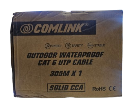 COMLINK 23AWG 305M OUTDOOR UTP CABLE CAT6