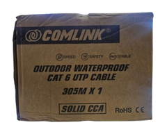 COMLINK 23AWG 305M OUTDOOR UTP CABLE CAT6