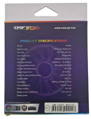 COOLMAN DRIFT FURY CM-06RF ARGB REVERSE WHITE CASE FAN