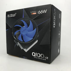 CPU COOLER WITH HEATSINK PC COOLER Q100V2 66W