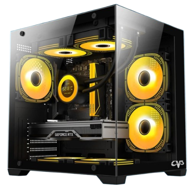 CVS EMIRSUN X5 BLACK 5*ARGB FANS PC CASE