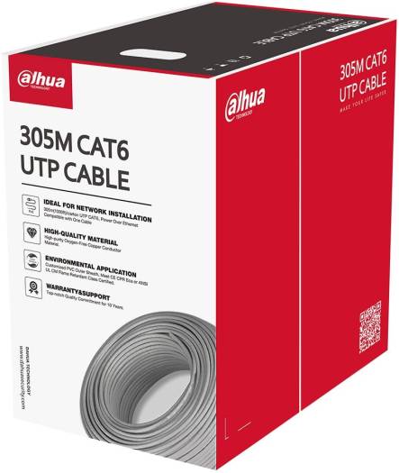 DAHUA 305M GRAY CAT6 UTP CABLE