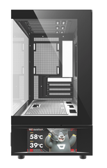 DARKFLASH DS950MV BLACK WITH 6" IPS DISPLAY MATX PC CASE