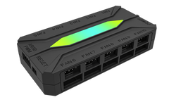 DARKFLASH RC4 2 IN 1 ARGB & PWM BLACK FAN HUB