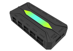 DARKFLASH RC4 2 IN 1 ARGB & PWM BLACK FAN HUB