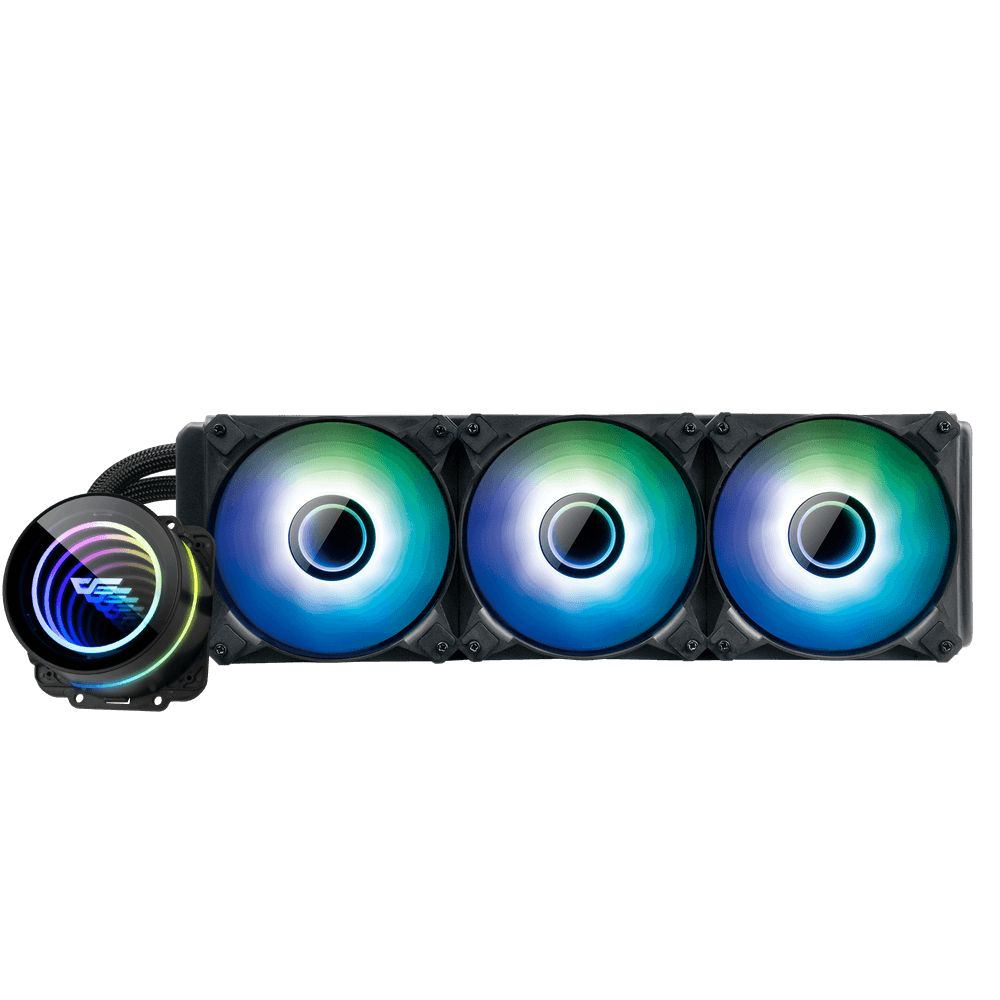 DARKFLASH TWISTER DX360 ARGB BLACK AIO LIQUID COOLING CPU COOLER