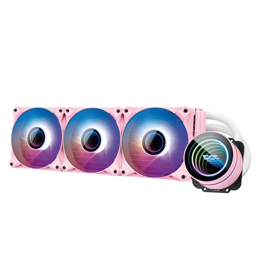 DARKFLASH TWISTER DX360 ARGB PINK AIO LIQUID COOLING CPU COOLER