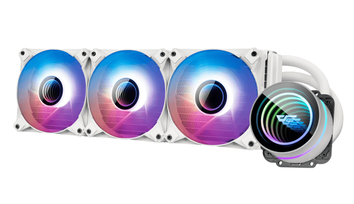 DARKFLASH TWISTER DX360 ARGB WHITE AIO LIQUID COOLING CPU COOLER