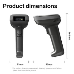 DELI ES227WB HANDHELD 1D/2D BLUETOOTH WIRELESS BARCODE SCANNER
