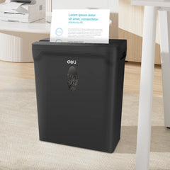 DELI ET022 4X40MM 10 SHEETS 12L 5MIN CROSS CUT PAPER SHREDDER