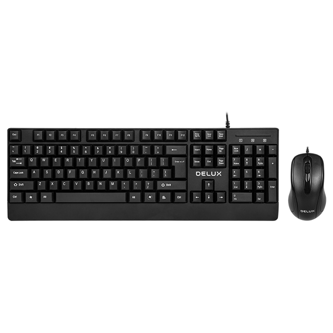DELUX K6006U+M332BU USB KEYBOARD MOUSE COMBO