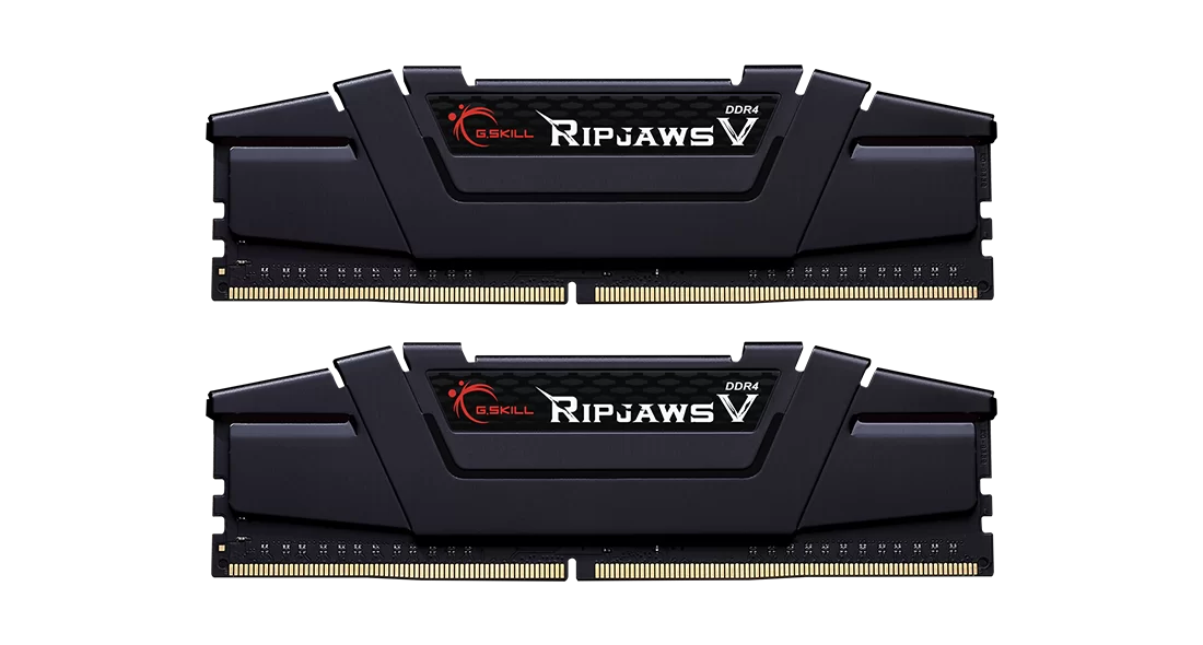 G.SKILL 8GB (2X4GB) PC3200 RIPJAWS V F4-3200C16D-8GVKB DDR4 DIMM MEMORY