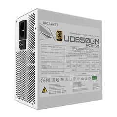 GIGABYTE 850W 80PLUS GOLD MODULAR WHITE GP-UD850GM PG5W POWER SUPPLY