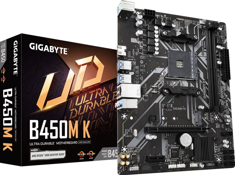 GIGABYTE B450M K AM4 AMD MOTHERBOARD