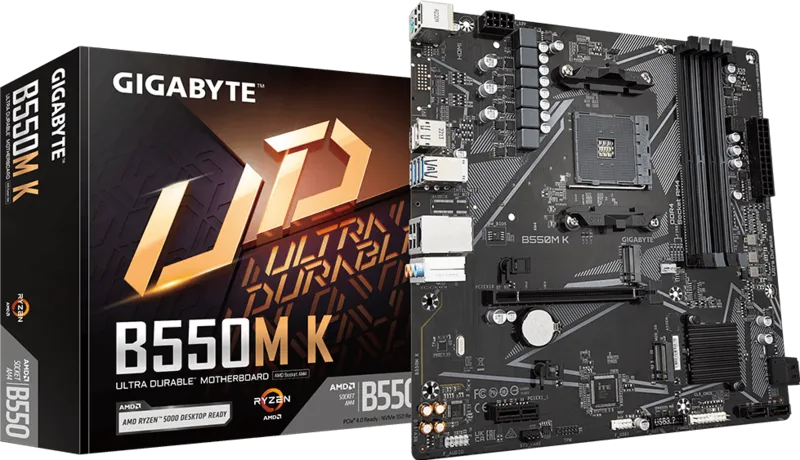 GIGABYTE B550M K AM4 AMD MOTHERBOARD