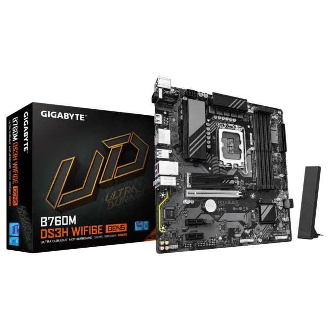GIGABYTE B760M DS3H WIFI6E GEN5 (DDR5) LGA 1700 INTEL MOTHERBOARD