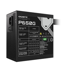 GIGABYTE GP-P650G 650WATTS 80PLUS GOLD POWER SUPPLY