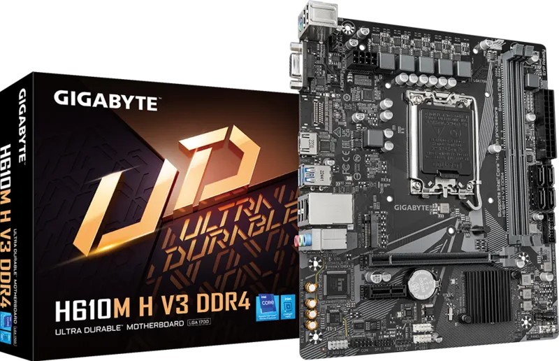 GIGABYTE H610M H V3 DDR4 LGA 1700 INTEL MOTHERBOARD