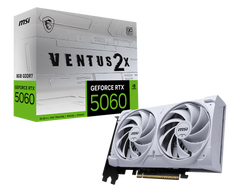 MSI GEFORCE RTX 5060 8GB GDDR7 VENTUS 2X OC WHITE GRAPHICS CARD