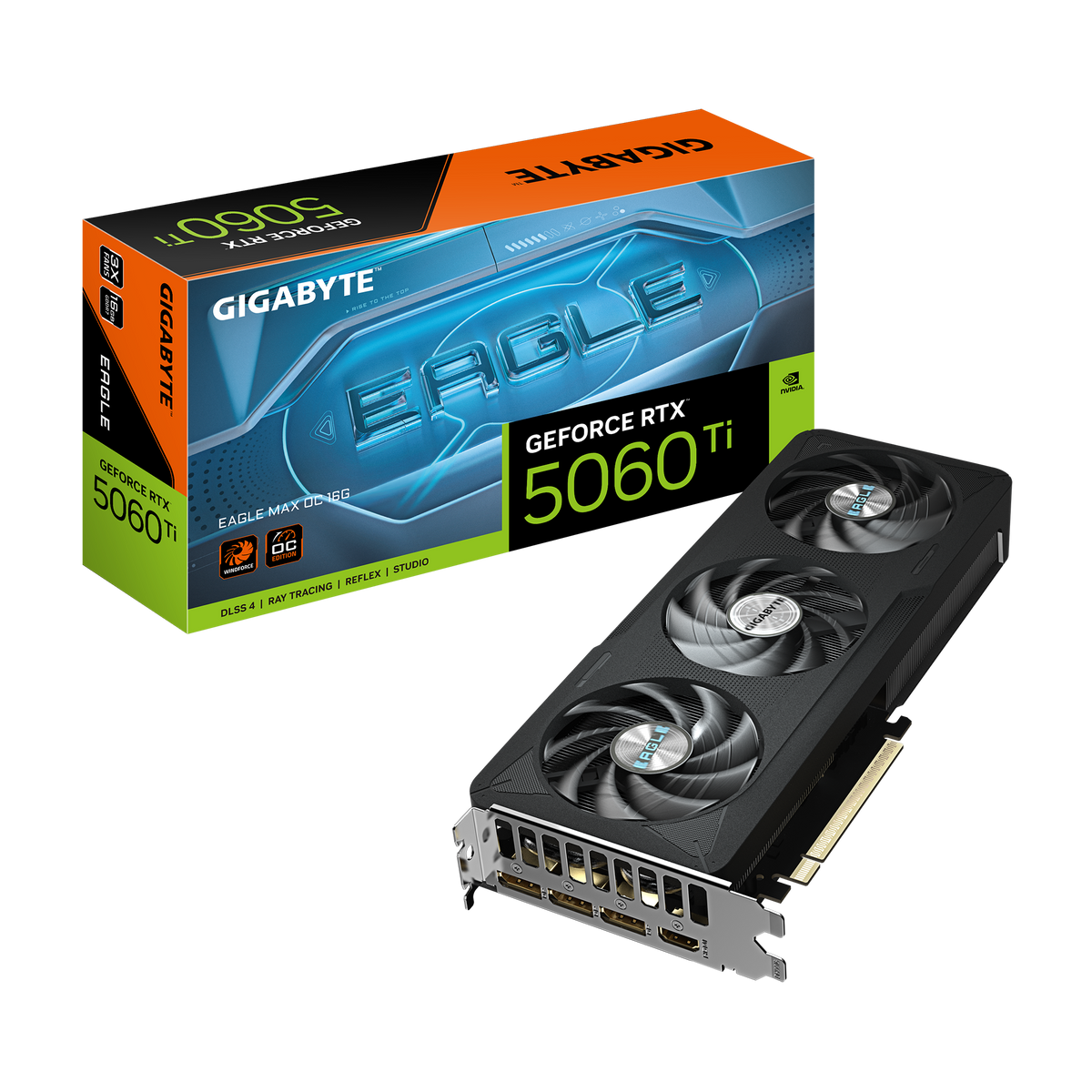 GIGABYTE GEFORCE RTX 5060TI 16GB GDDR7 EAGLE MAX OC GV-N506TEAGLEMAX OC-16GD GRAPHICS CARD