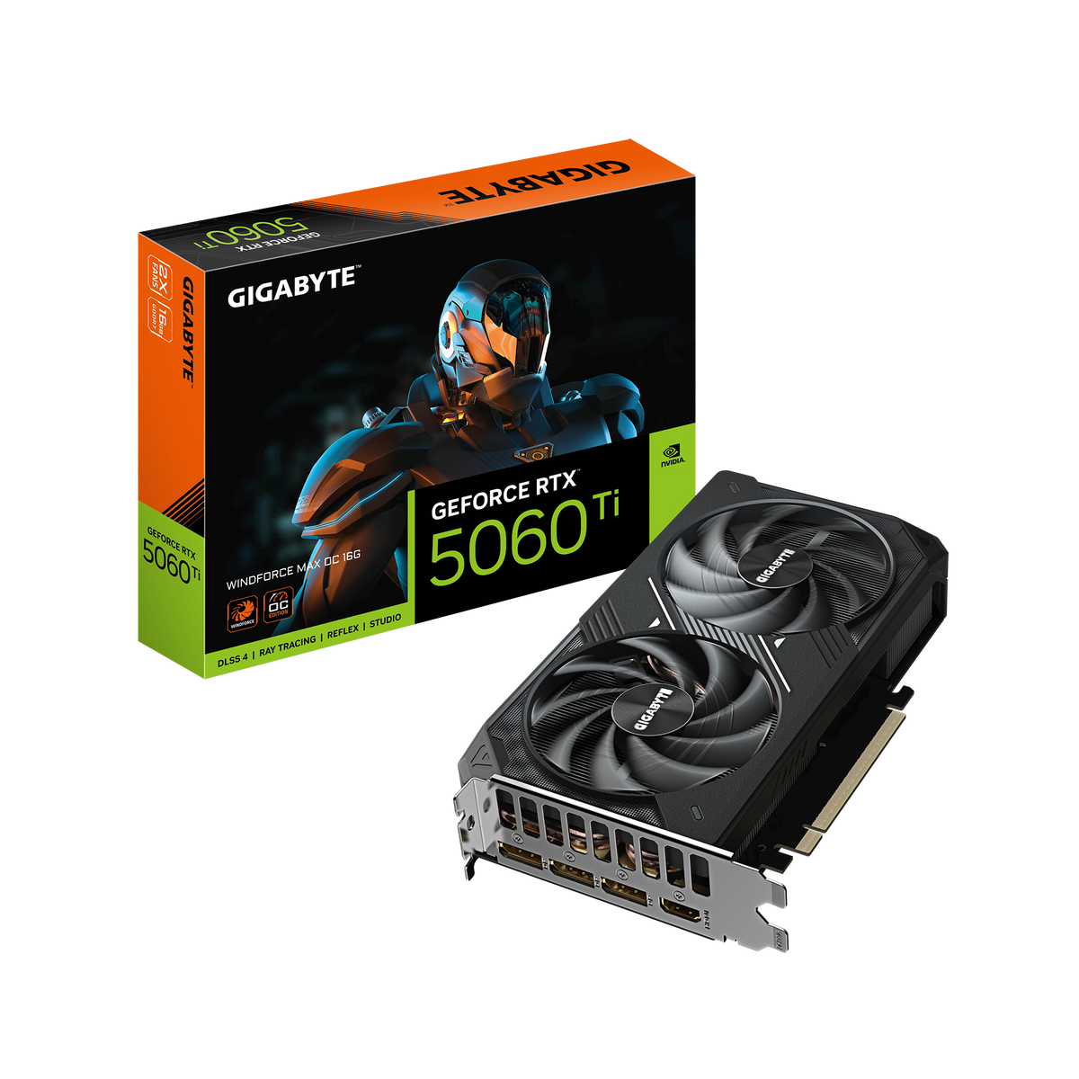 GIGABYTE GEFORCE RTX 5060TI 16GB GDDR7 WINDFORCE MAX OC GV-N506TWF2MAX OC-16GD GRAPHICS CARD