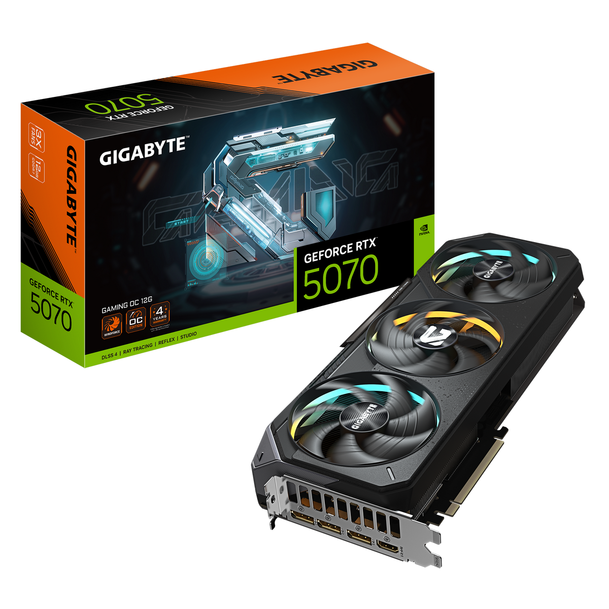 GIGABYTE GEFORCE RTX 5070 12GB GDDR7 GAMING OC GV-N5070GAMING OC-12GD GRAPHICS CARD