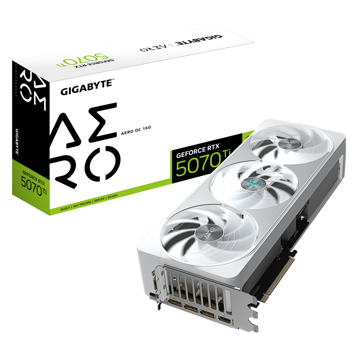 GIGABYTE GEFORCE RTX 5070TI 16GB GDDR7 AERO OC GV-N507TAERO OC-16GD GRAPHICS CARD