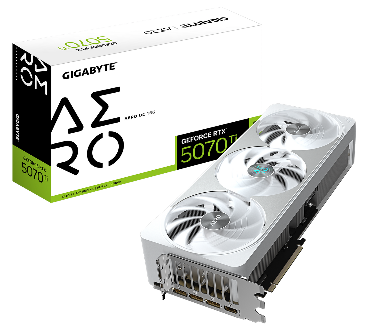 GIGABYTE GEFORCE RTX 5070TI 16GB GDDR7 AERO OC GV-N507TAERO OC-16GD GRAPHICS CARD